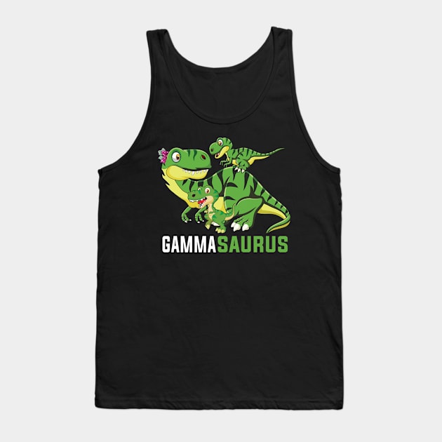 GAMMAsaurus Cute GAMMA Saurus Dinosaur Christmas Tank Top by InterFish